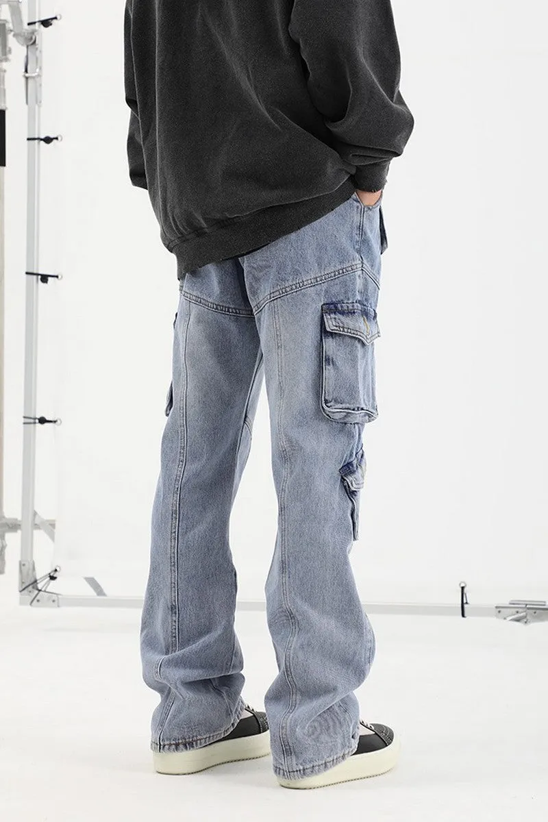 Multi Pocket Loose Jeans