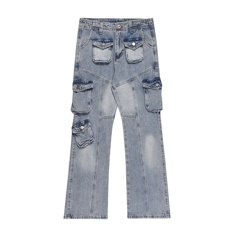 Multi Pocket Loose Jeans