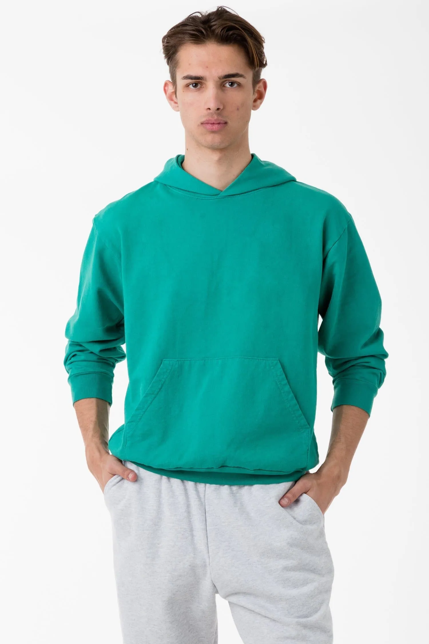 MWT09GD - Long Sleeve Garment Dye French Terry Pullover Hoodie