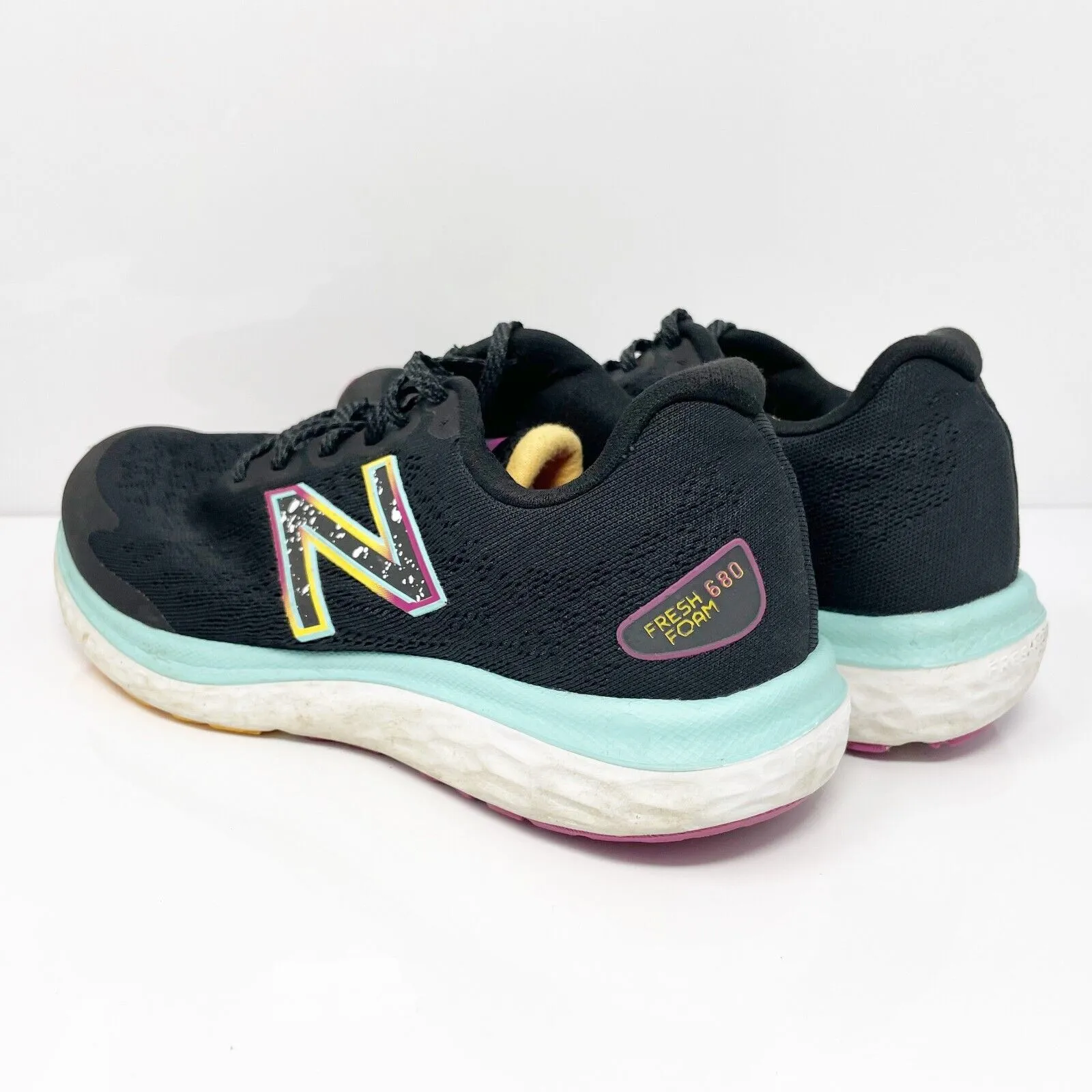 New Balance Womens Fresh Foam 680 V7 W680NK7 Black Running Shoes Sneakers Sz 9 D