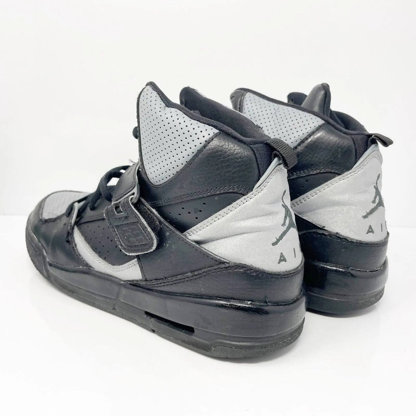 Nike Boys Jordan Flight 45 High 524865 Black Basketball Shoes Sneakers Size 6Y