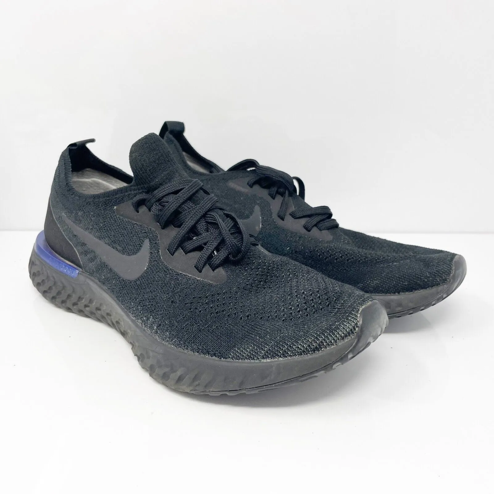 Nike Womens Epic React Flyknit AQ0070-004 Black Running Shoes Sneakers Size 8.5