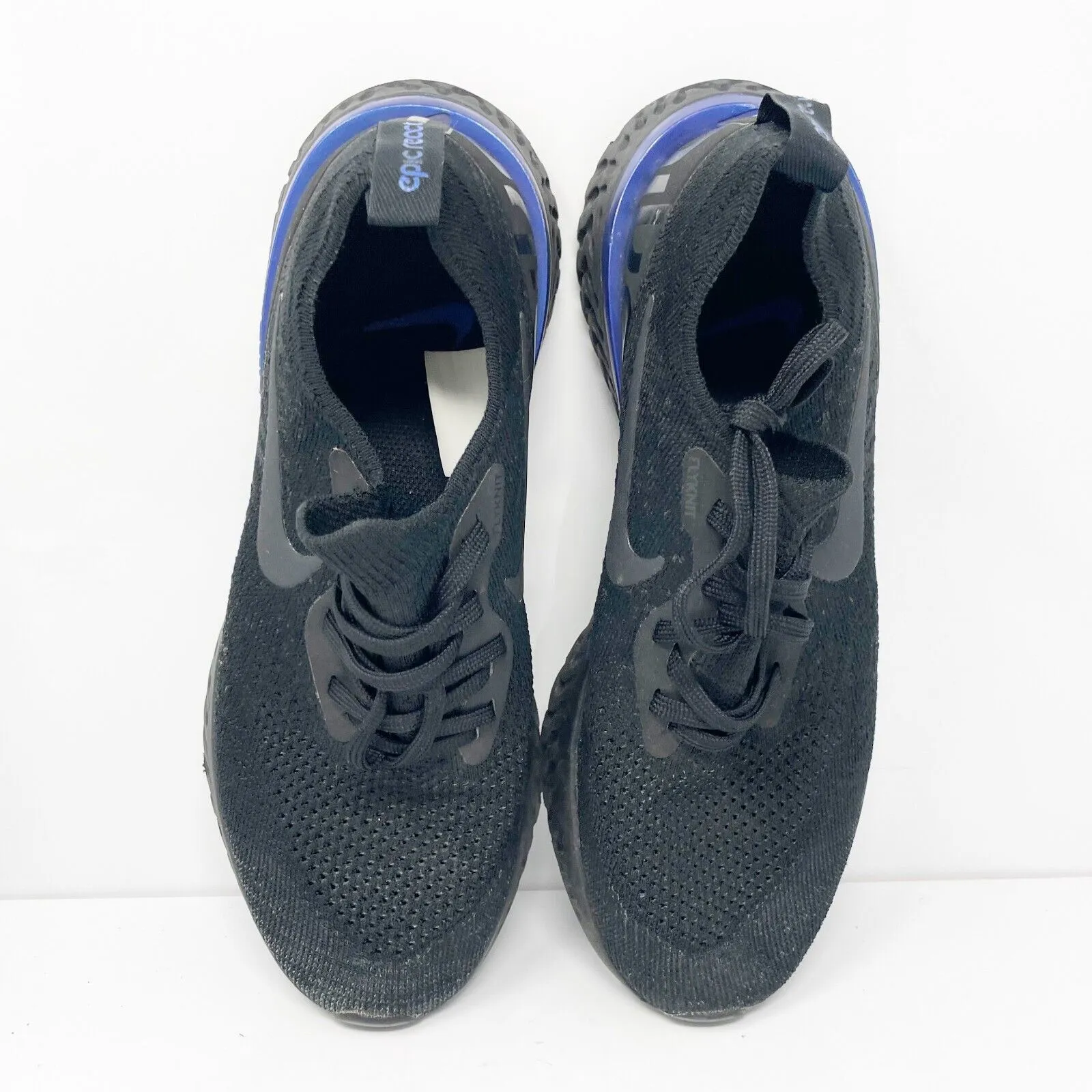 Nike Womens Epic React Flyknit AQ0070-004 Black Running Shoes Sneakers Size 8.5