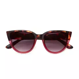 Okkia  - SILVIA Cat Eye Sunglasses - Havana Pink