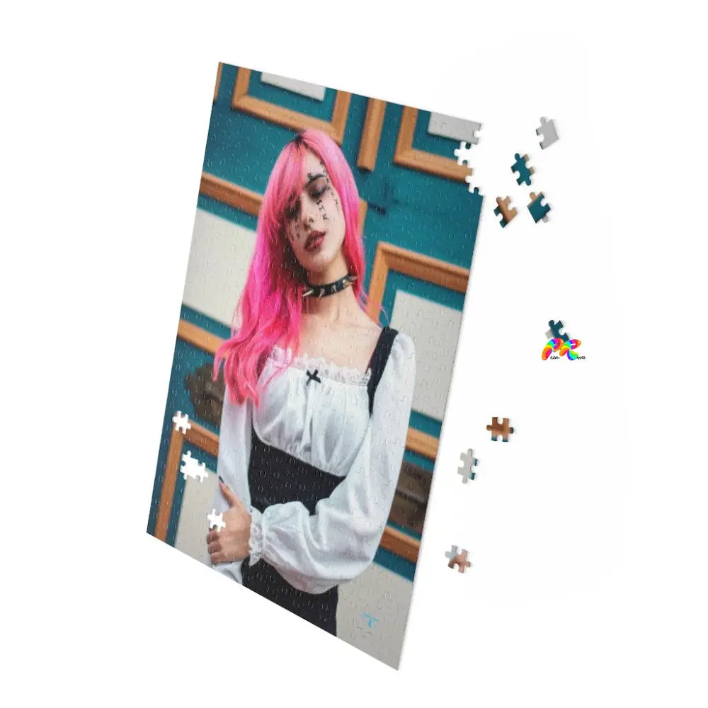 Pink Hair Girl Jigsaw Puzzle (120, 252, 500-Piece)