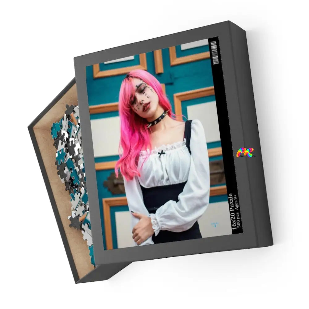 Pink Hair Girl Jigsaw Puzzle (120, 252, 500-Piece)