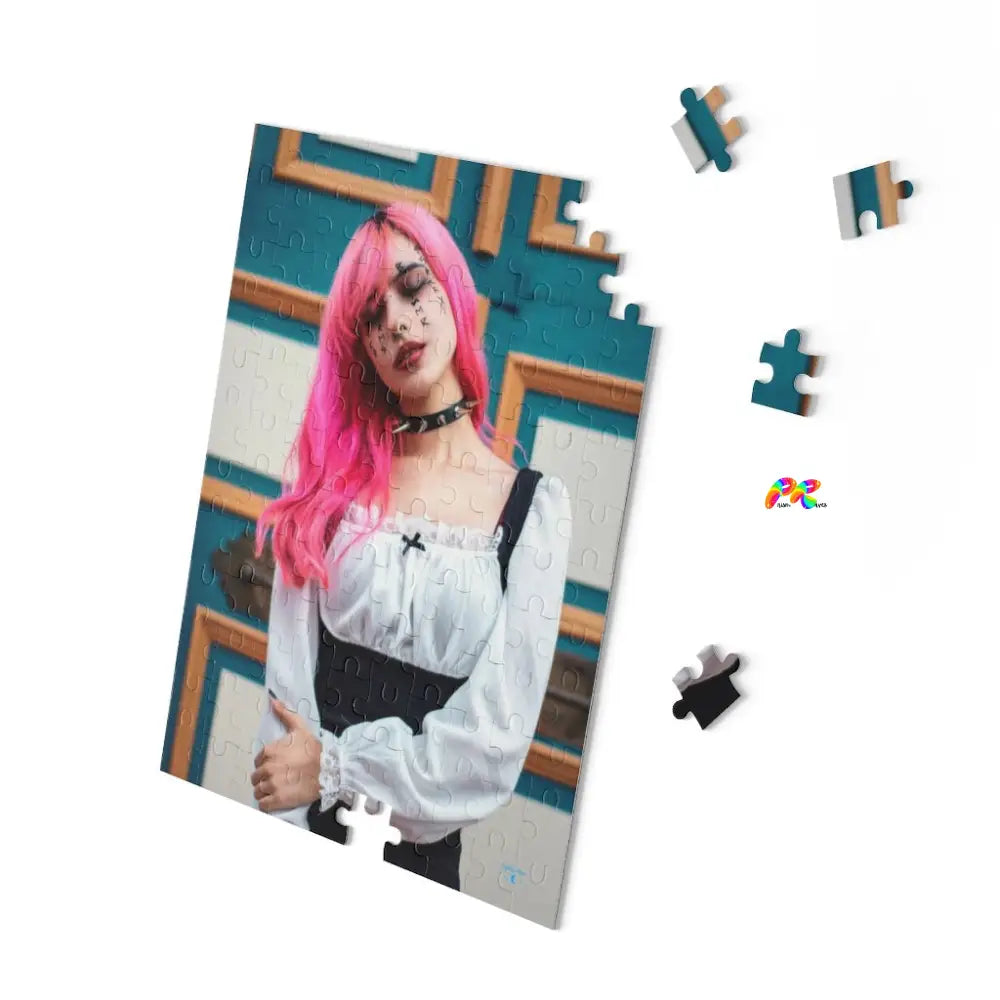 Pink Hair Girl Jigsaw Puzzle (120, 252, 500-Piece)