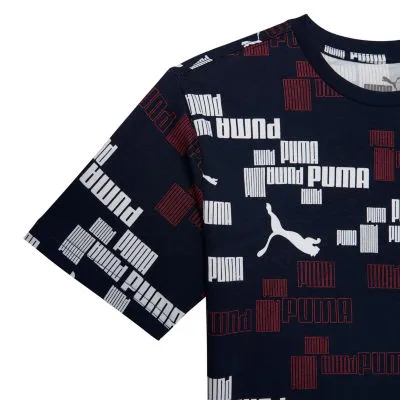 PUMA Big Boys Crew Neck Short Sleeve Graphic T-Shirt