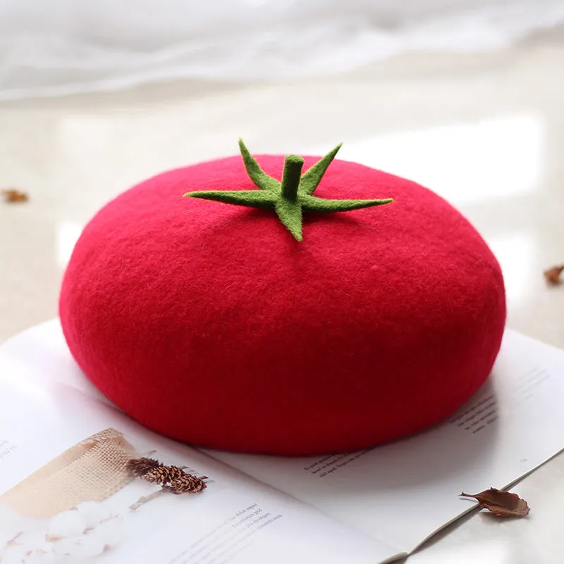 red Tomatoes beret by0123