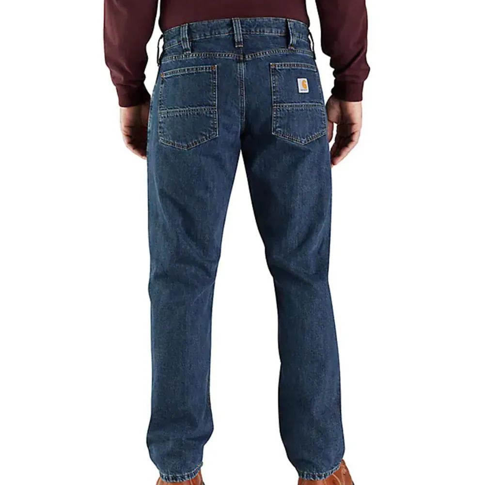 Relaxed Fit Flannel-Lined 5-Pocket Jean  - 104942