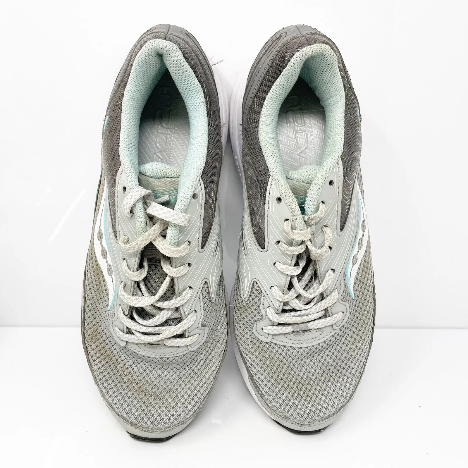 Saucony Womens Cohesion 15 Plush S10704-1 Gray Running Shoes Sneakers Size 8 W