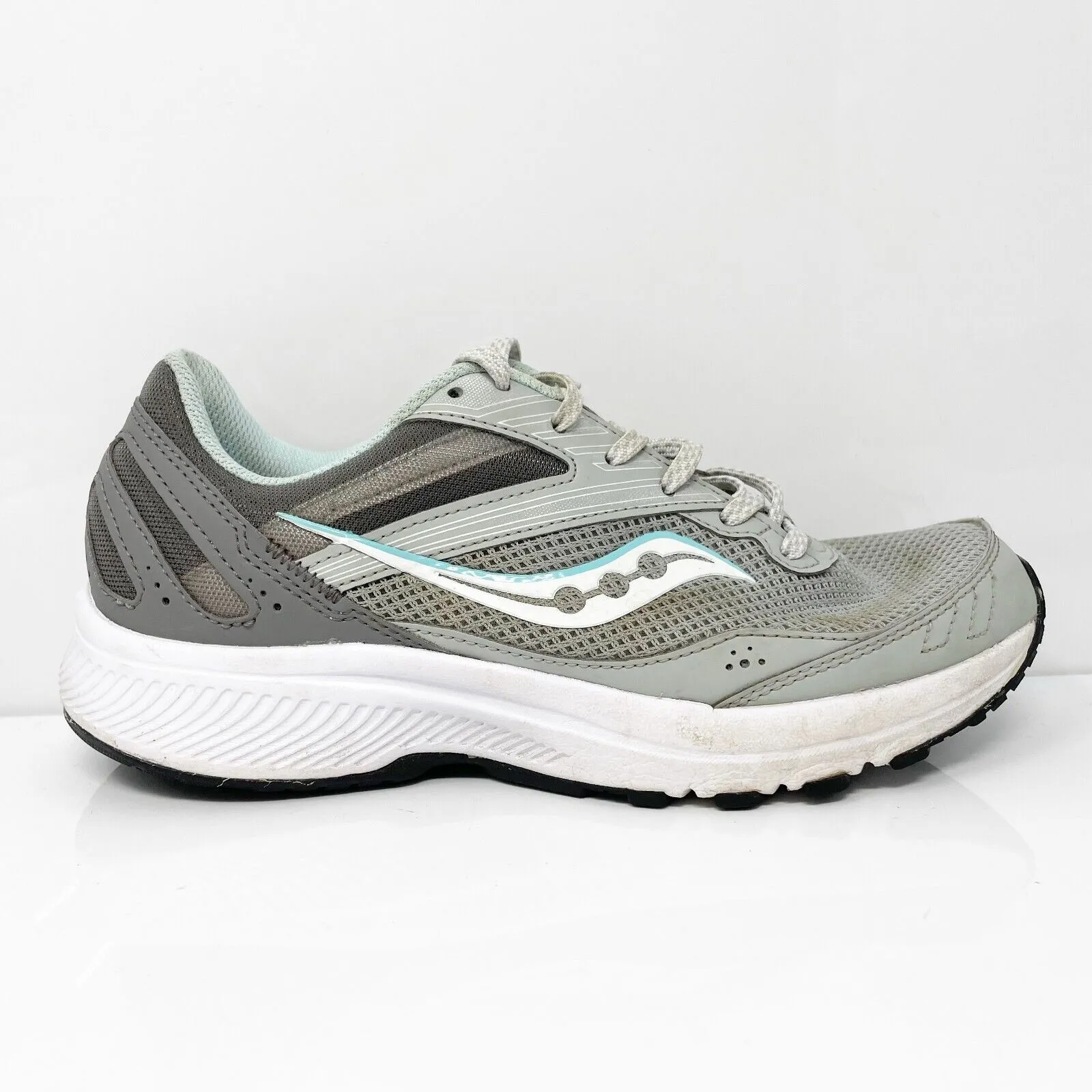 Saucony Womens Cohesion 15 Plush S10704-1 Gray Running Shoes Sneakers Size 8 W