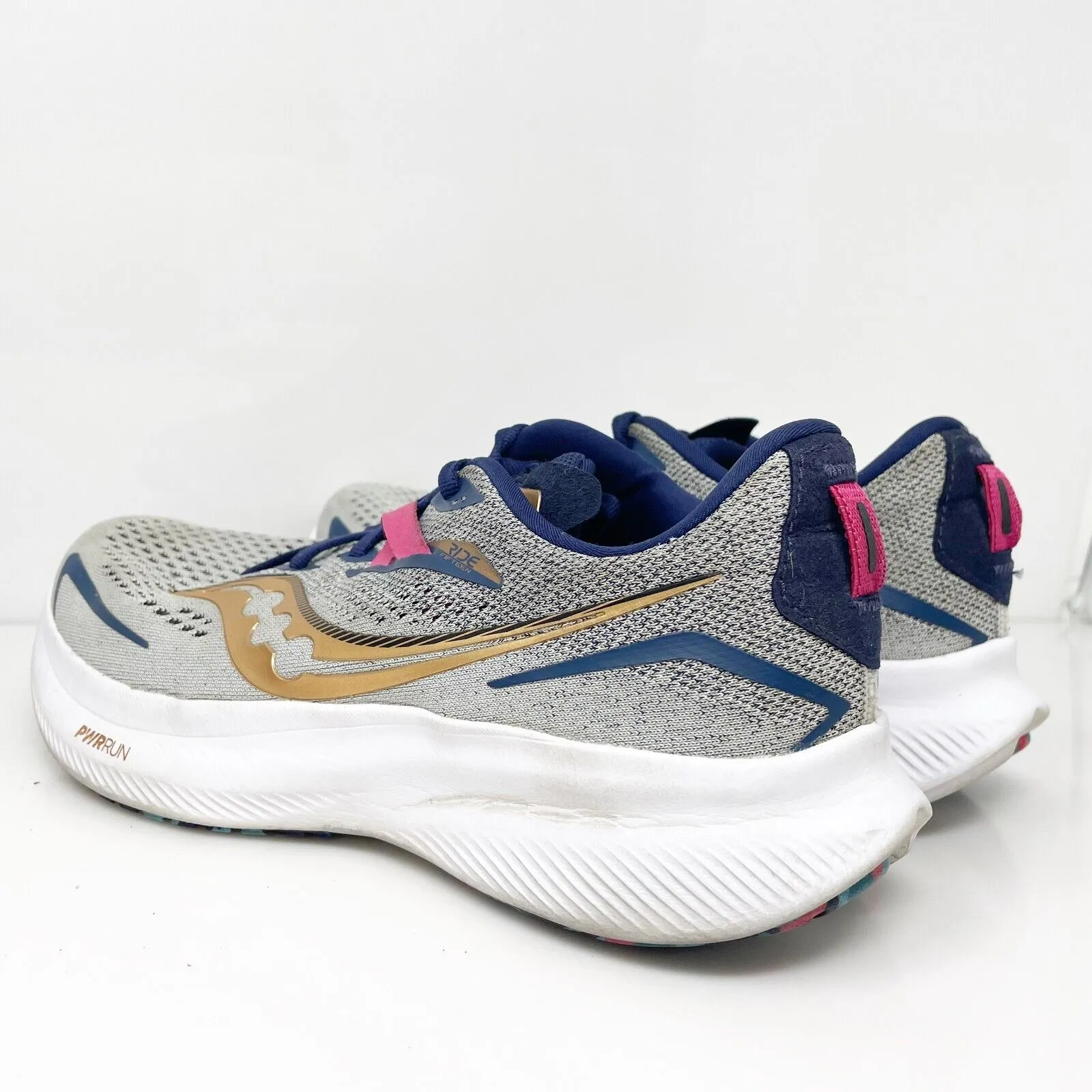 Saucony Womens Ride 15 S10729-40 Gray Running Shoes Sneakers Size 8.5