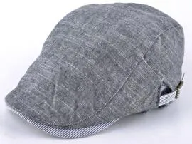 Solid Color Flat Casual Fashion Beret Gorras Hats for Men & Boys