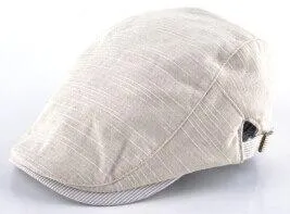 Solid Color Flat Casual Fashion Beret Gorras Hats for Men & Boys