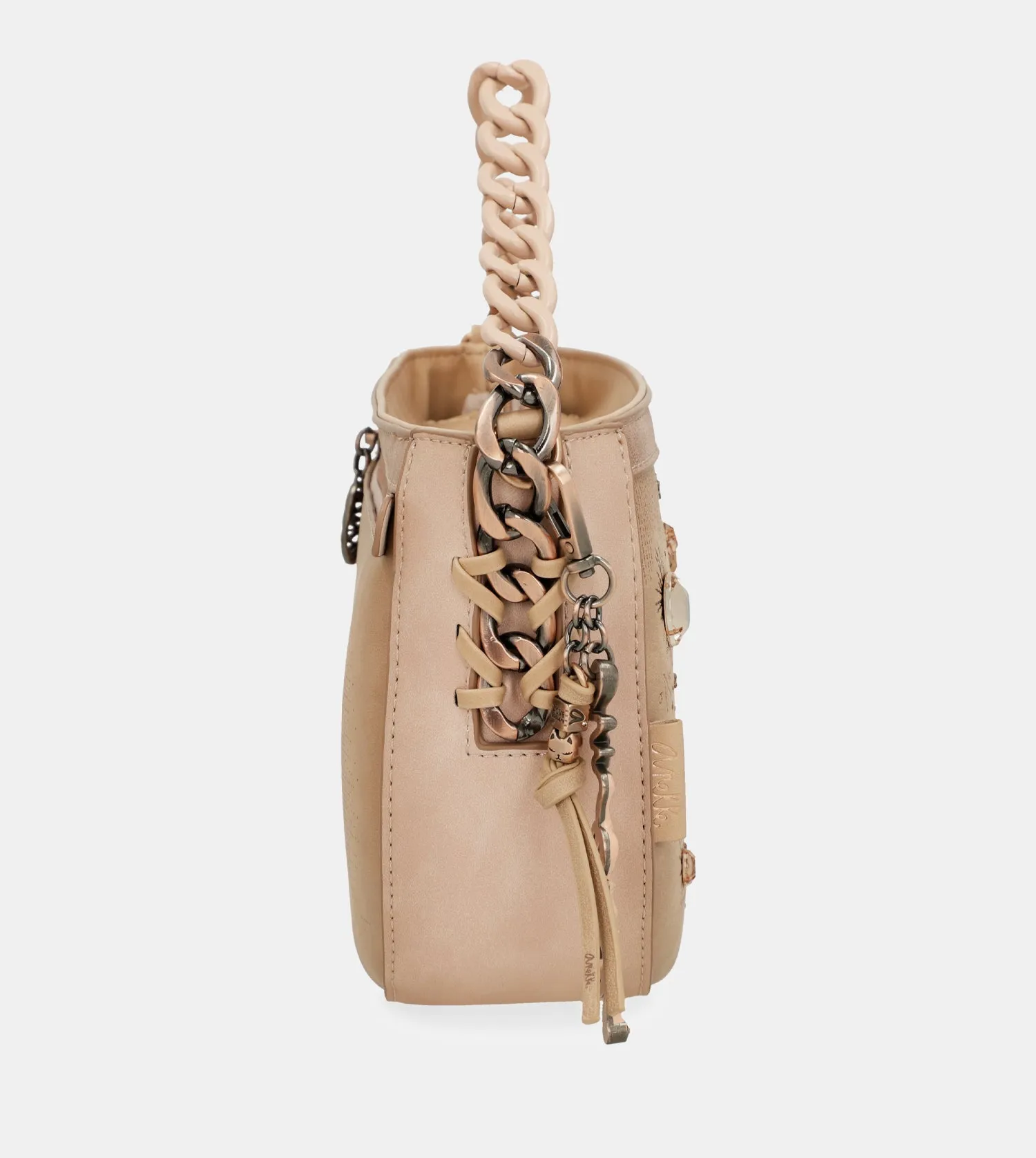 Studio nude oval crossbody bag