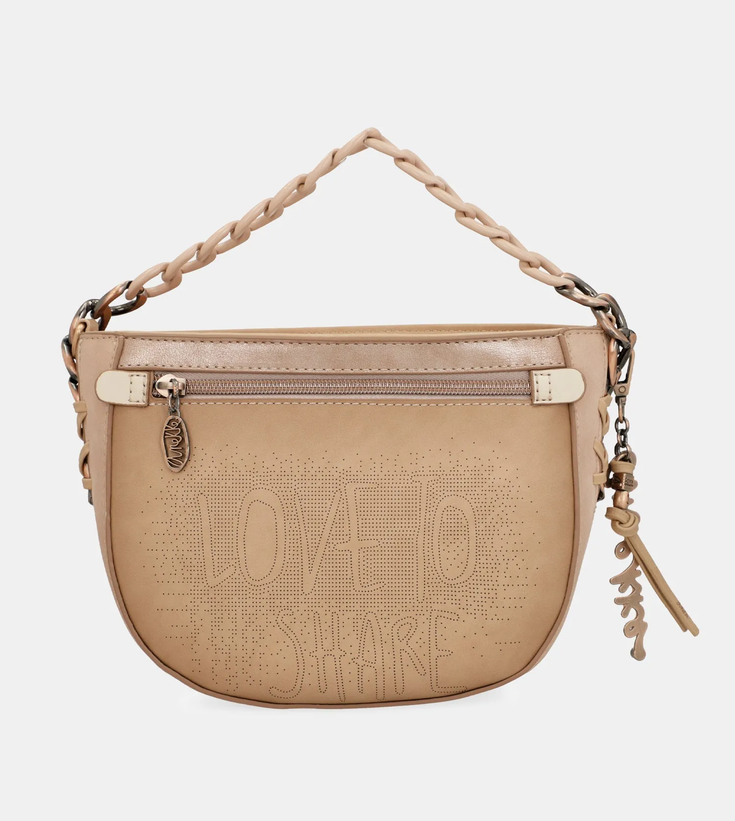 Studio nude oval crossbody bag