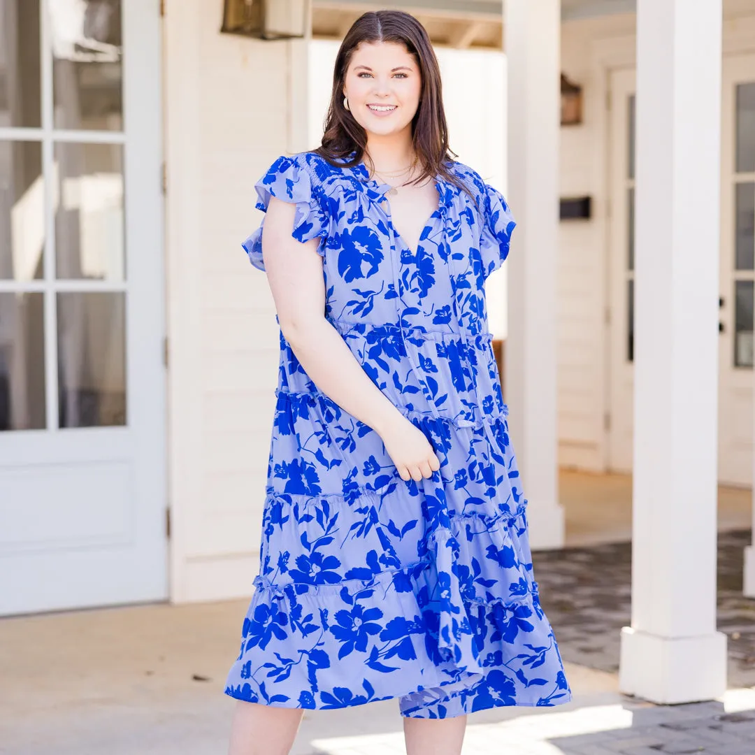 Talk About Beauty Dress, Blue