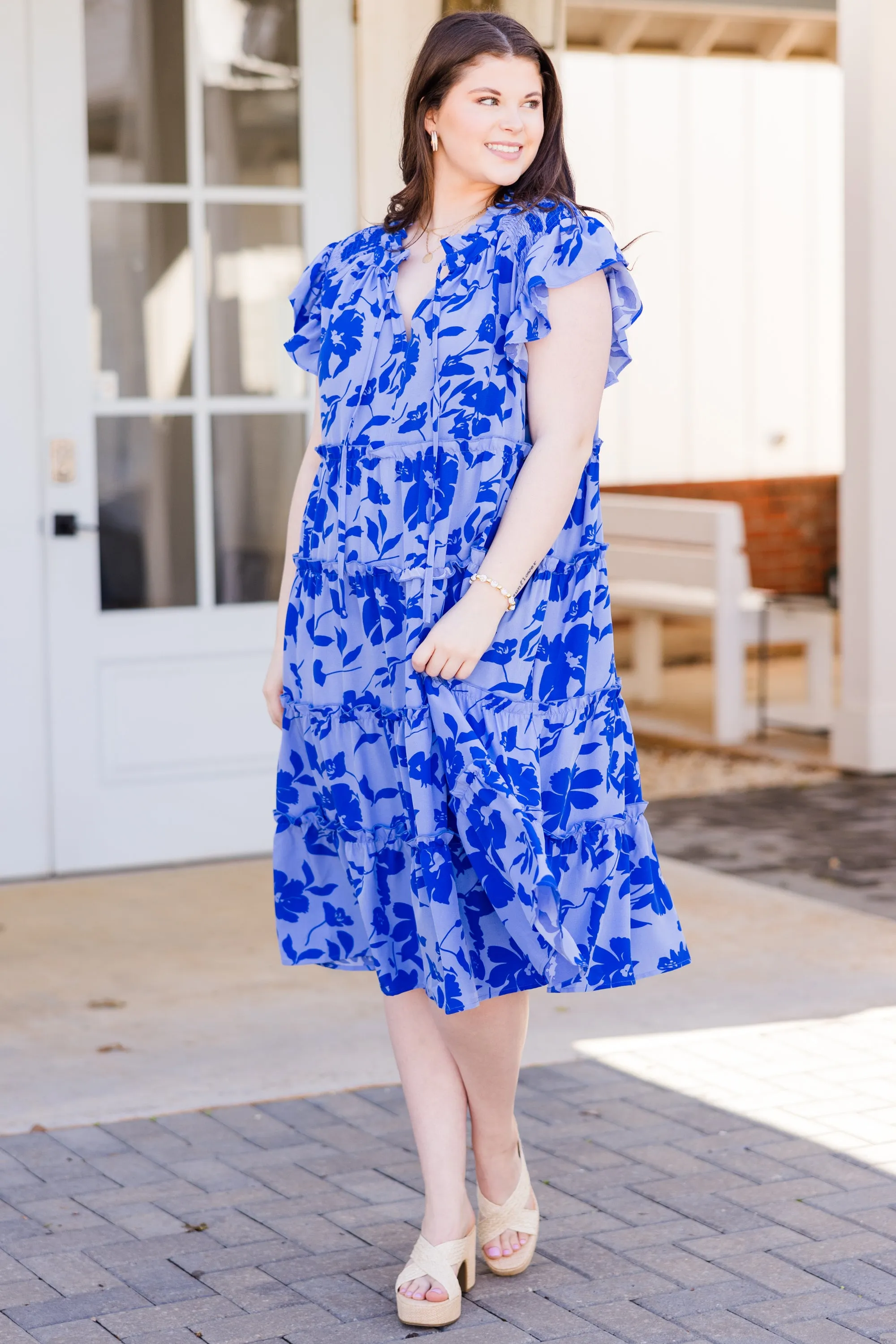 Talk About Beauty Dress, Blue