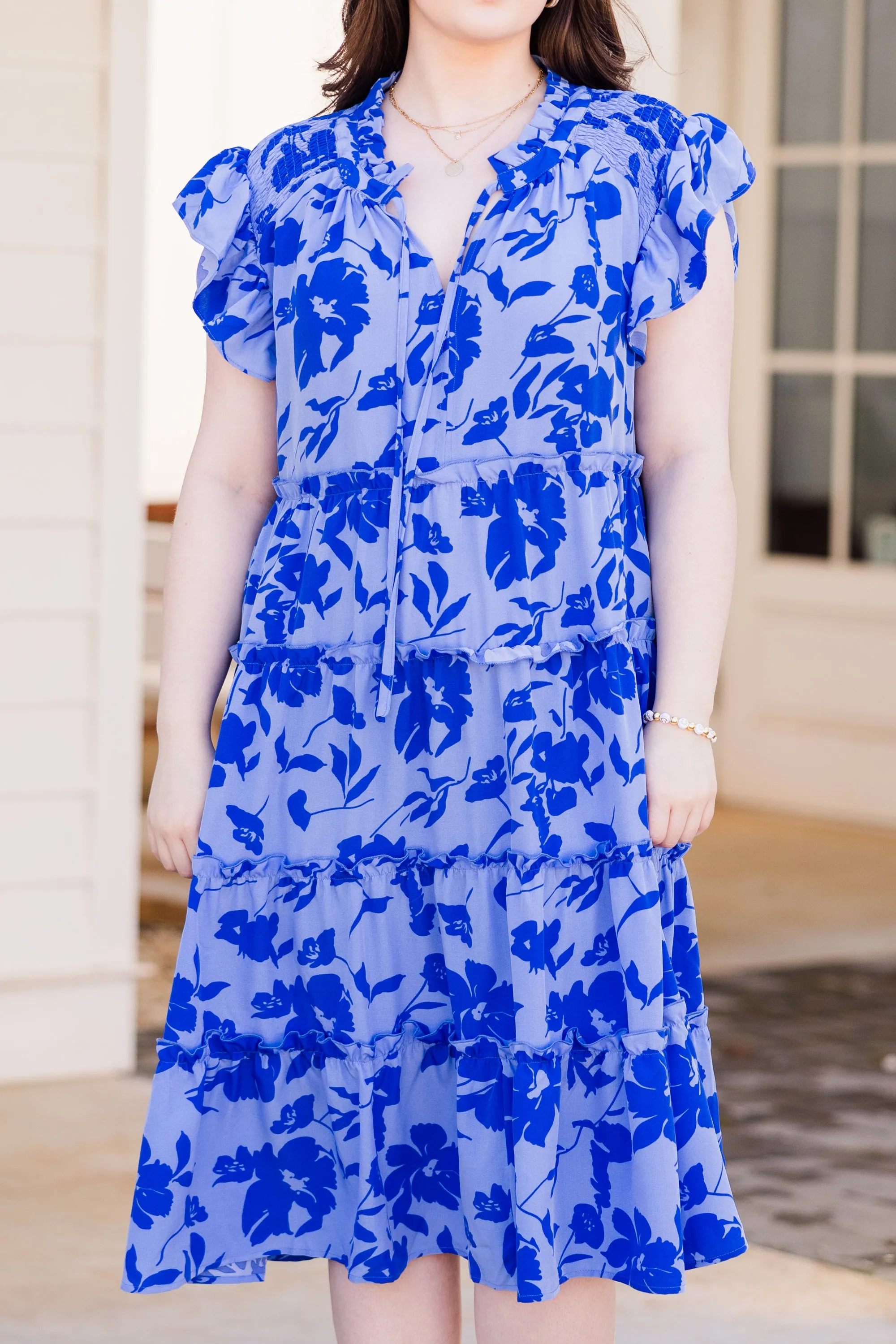 Talk About Beauty Dress, Blue