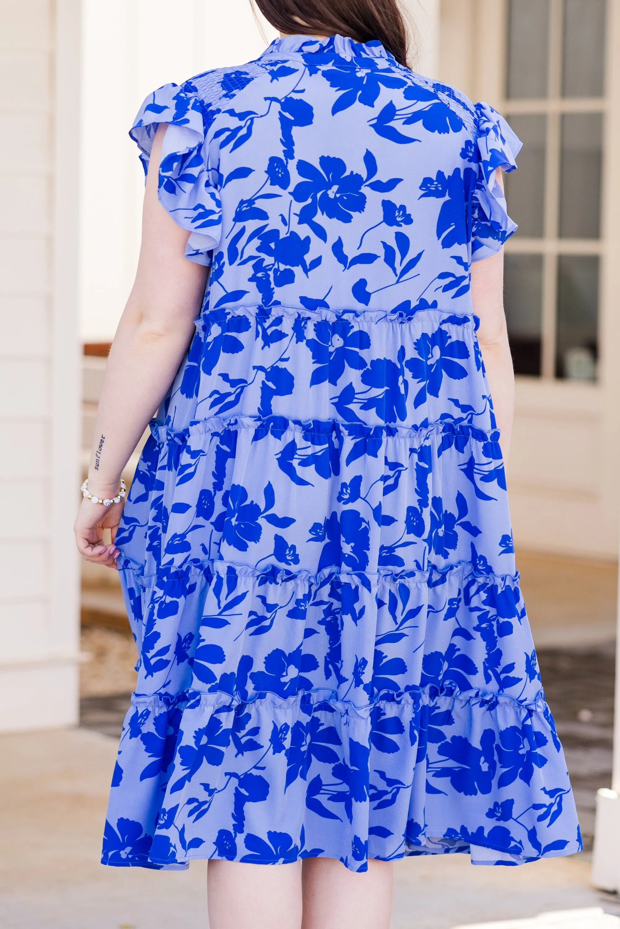 Talk About Beauty Dress, Blue