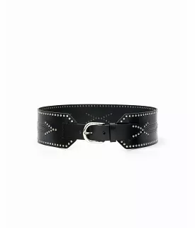 TELMA BELT-BLACK SILVER