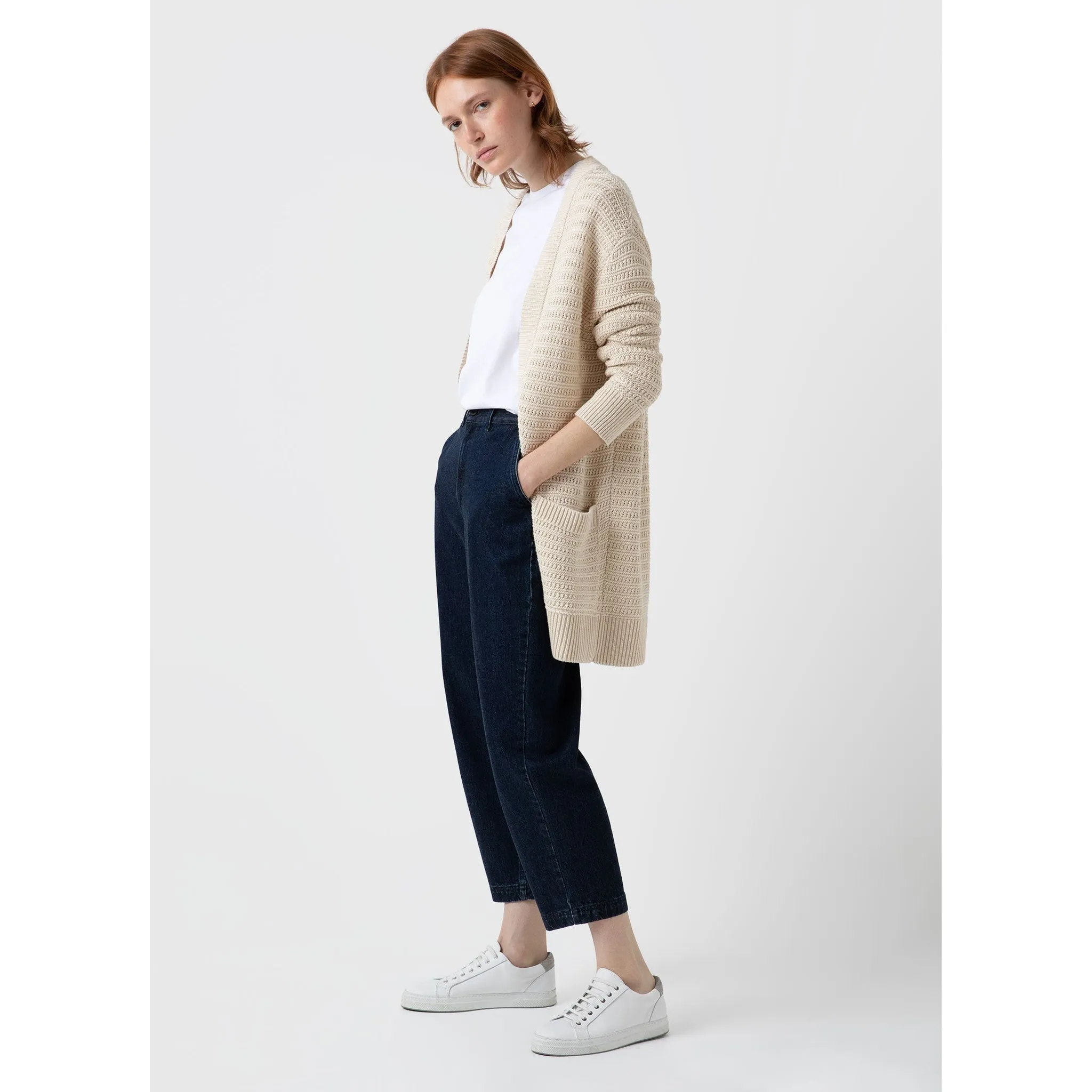 Textured Cardigan | Women | Ecru