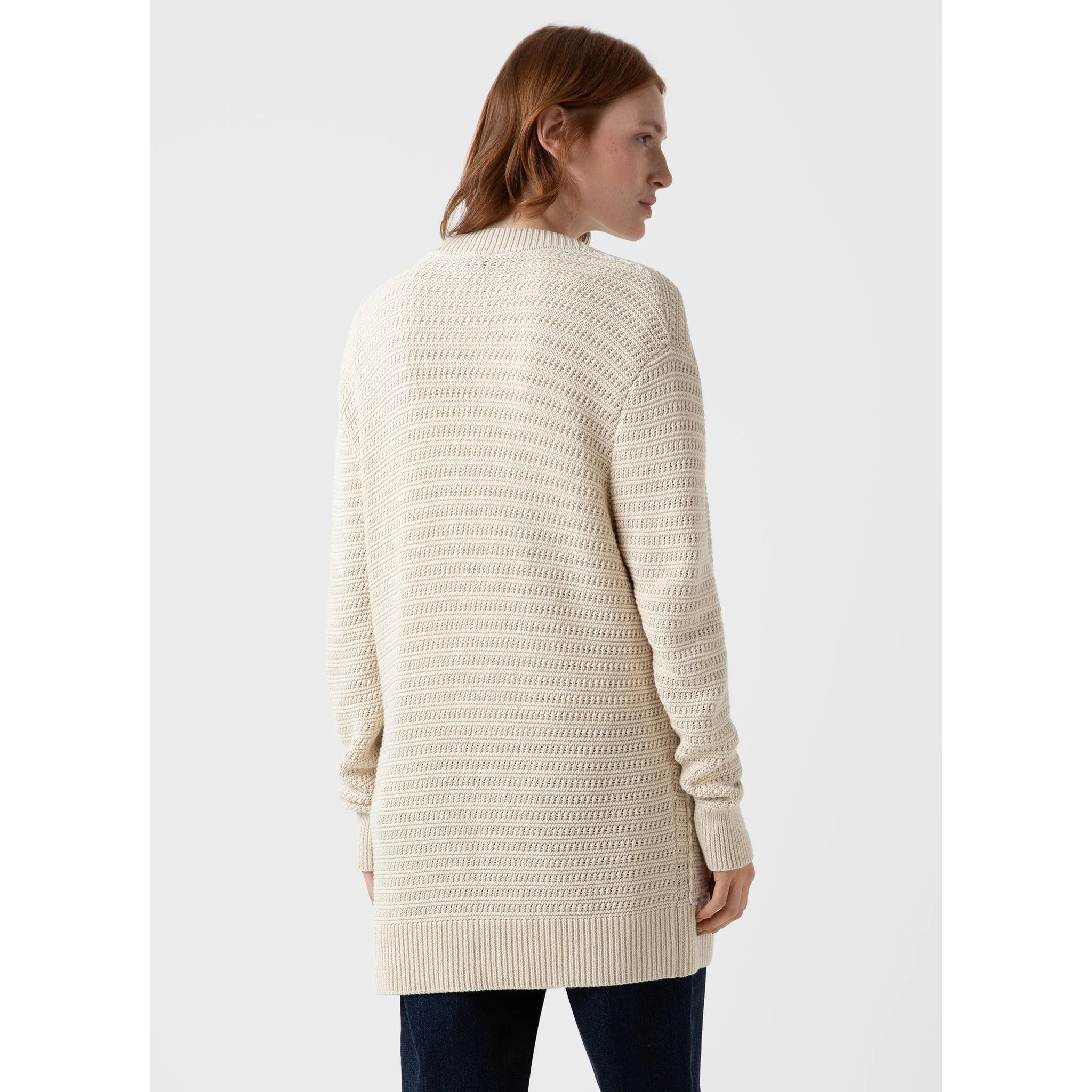 Textured Cardigan | Women | Ecru