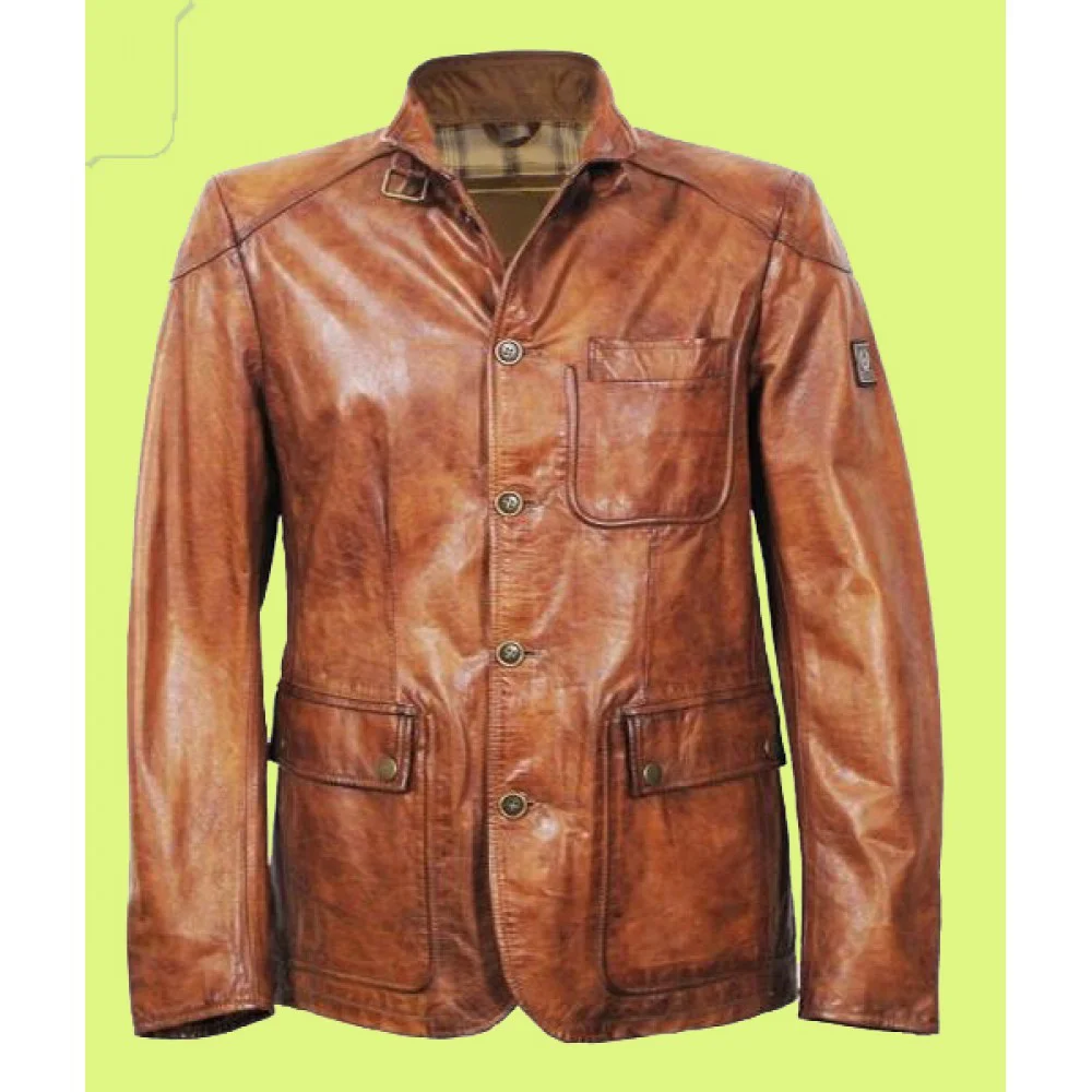 Three Pocket Leather Jacket