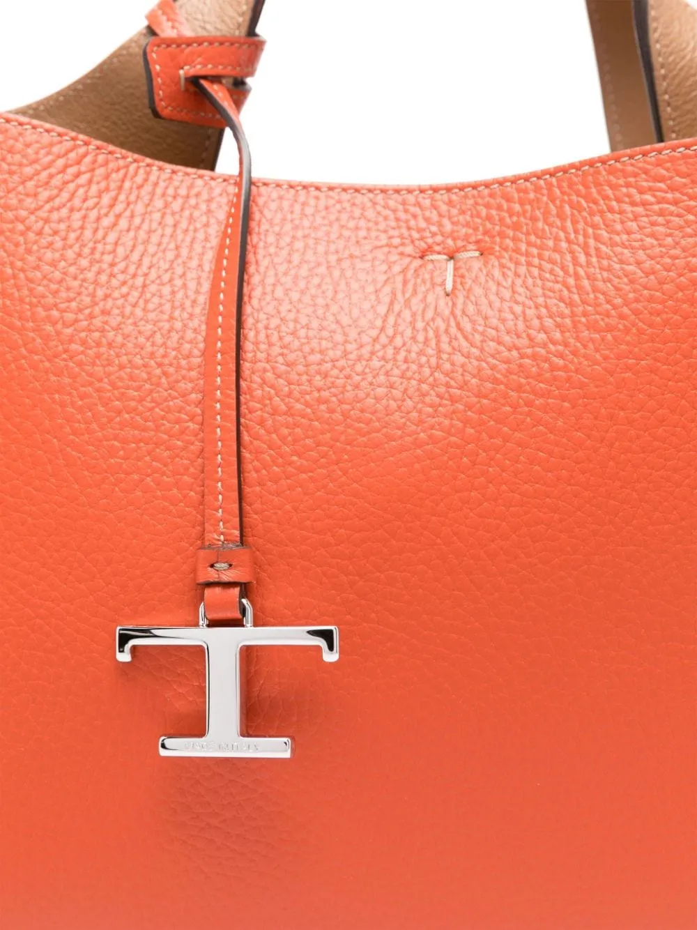 Tod's    Tod's T Timeless Mini Leather Tote Bag