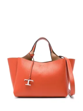 Tod's    Tod's T Timeless Mini Leather Tote Bag