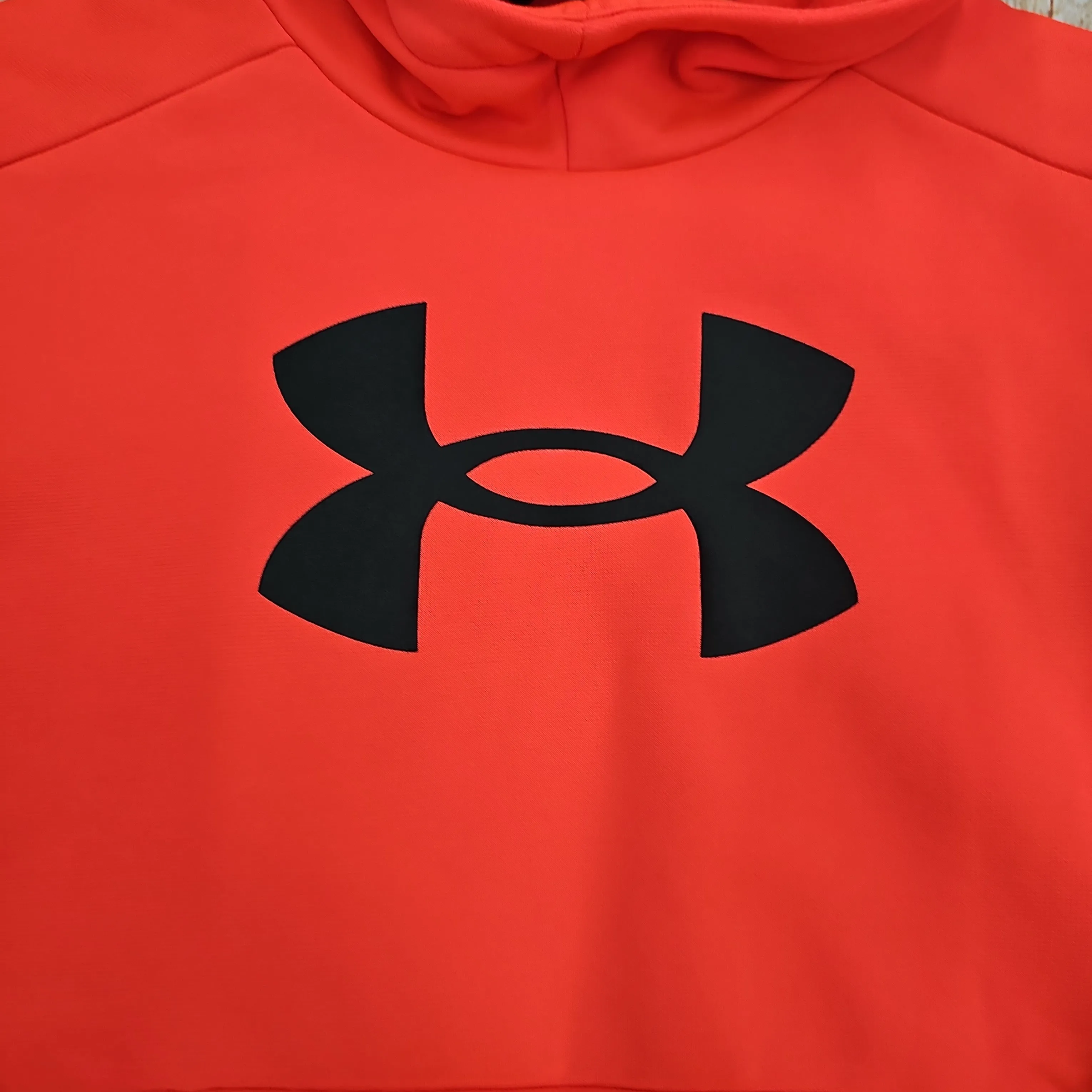 UA BOYS ARMOUR FLEECE BIG LOGO HD ORANGE 1379799