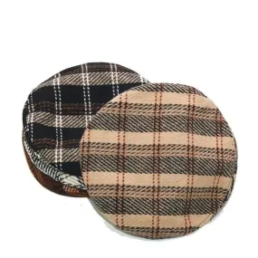 Vintage Women's Plaid Dress Up Painter Adjustable Rope Flat Berets Hat