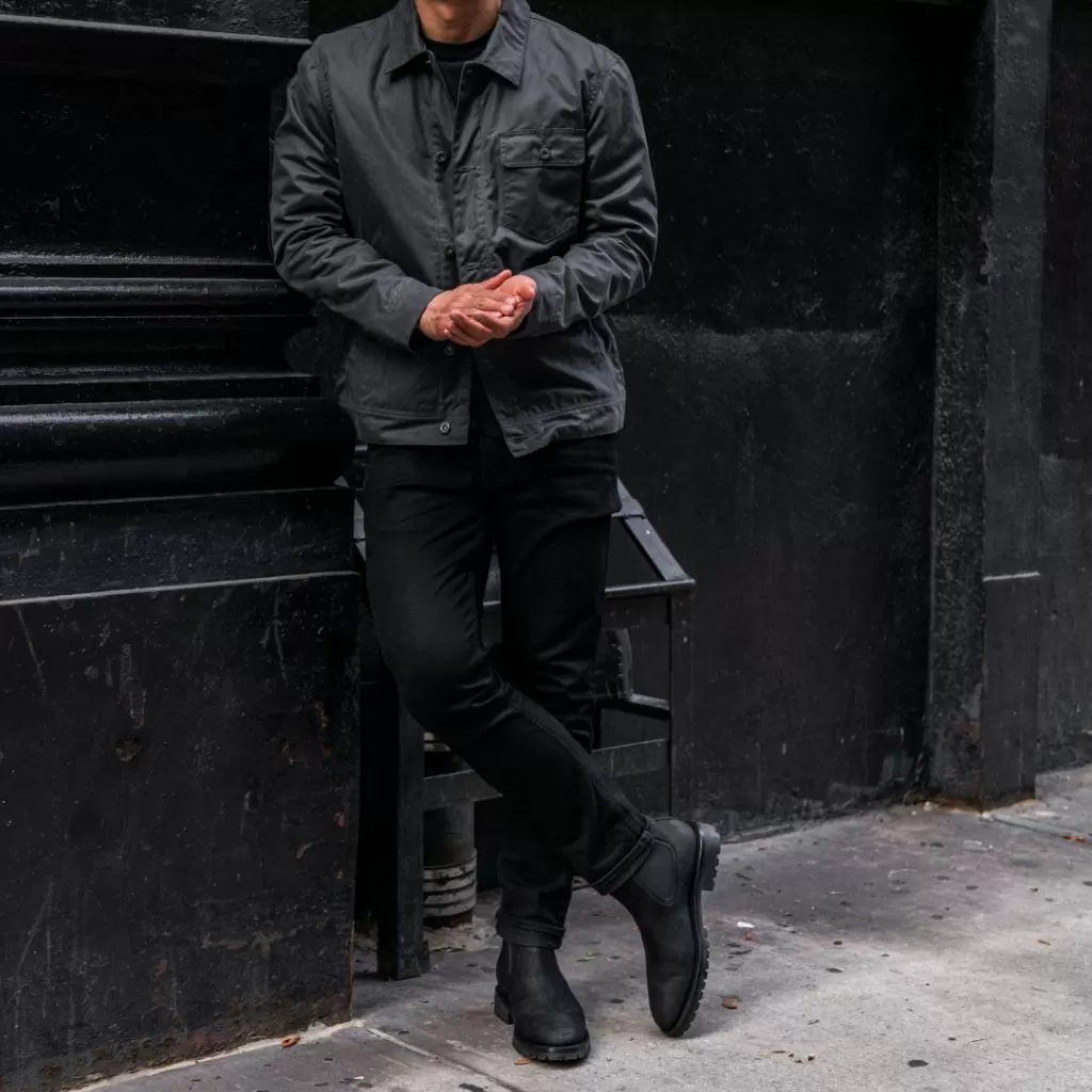 Waxed Canvas Field Jacket | Charcoal