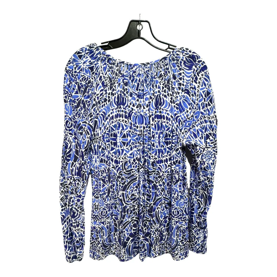 Willa Top Designer By Lilly Pulitzer In Taverna Tile All Over , Size: L