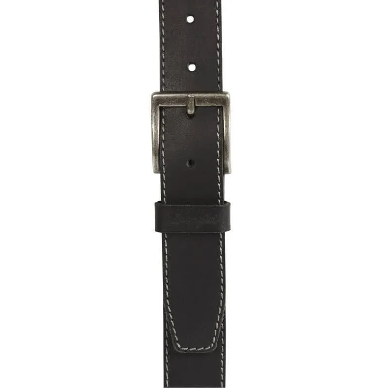 Wrangler Stitched Leather Belt Black