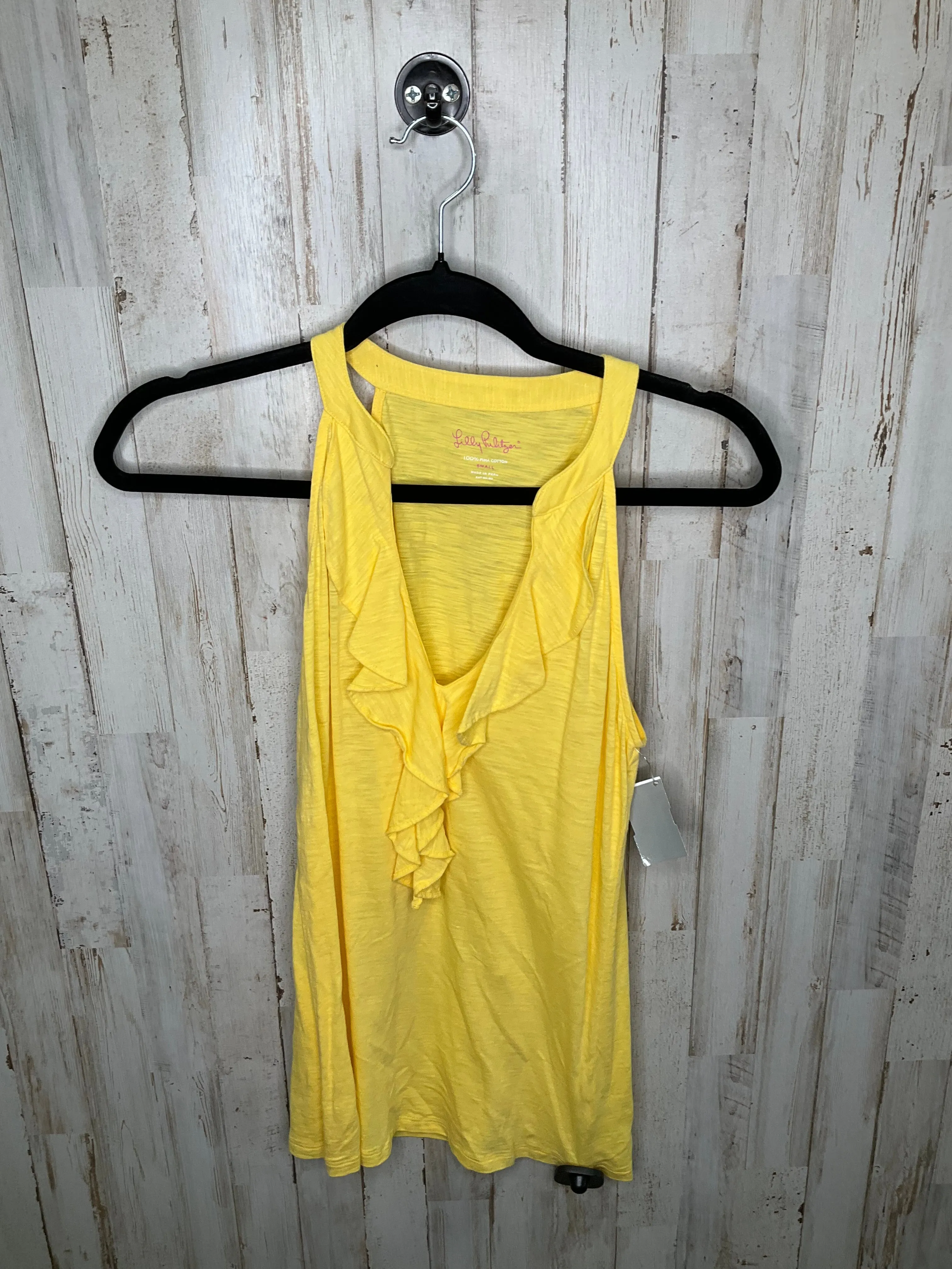 Yellow Top Sleeveless Lilly Pulitzer, Size S